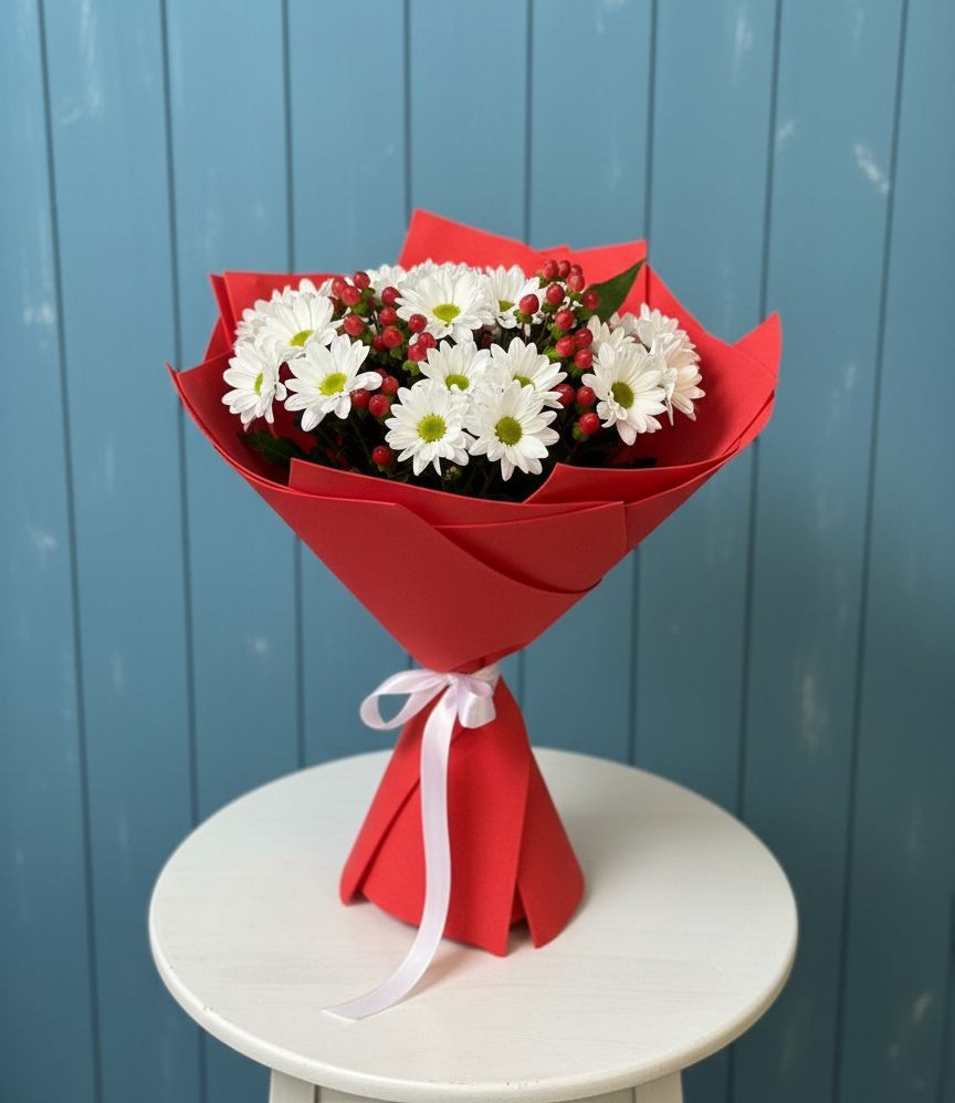 Букет цветов из: Хризантемы в Шерловой Горе