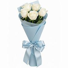 Букет 5 Белых роз Проуд в Шерловой Горе