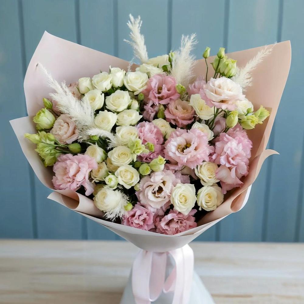 Букет цветов из: Альстромерии и Розы в Шерловой Горе