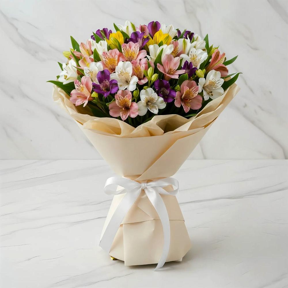 Букет цветов из: Альстромерии в Шерловой Горе