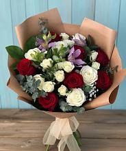 Букет цветов из:  Розы и Альстромерии в Шерловой Горе