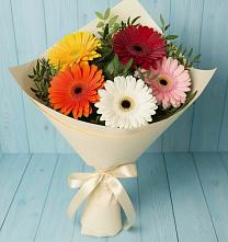 Букет цветов из:  Герберы в Шерловой Горе