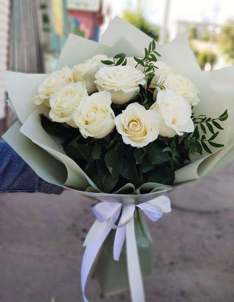 Букет Белые розы Проуд в Шерловой Горе
