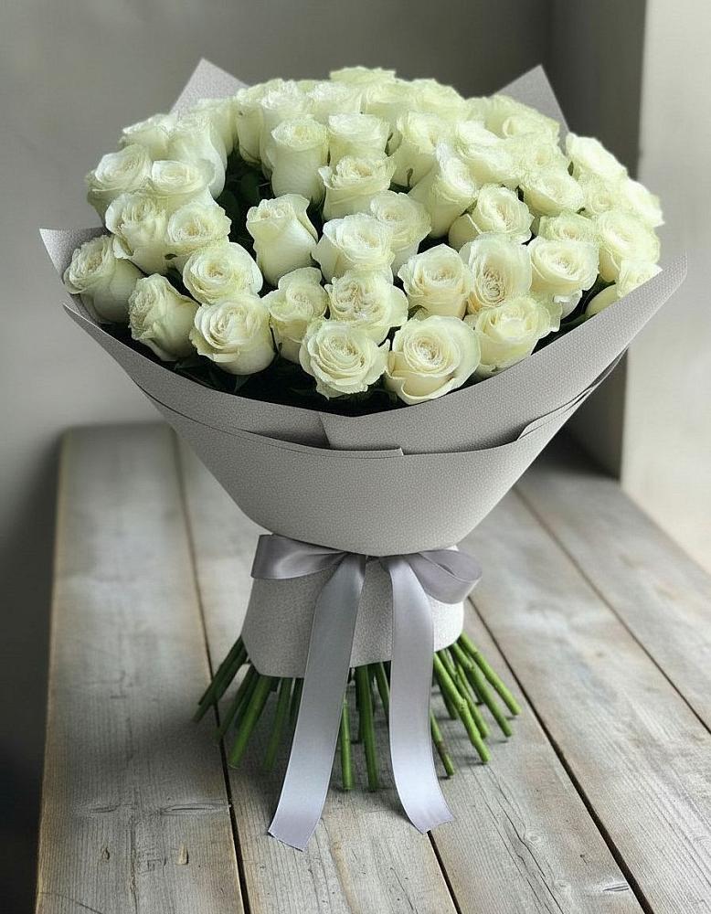 Букет 35 Белых роз в Шерловой Горе
