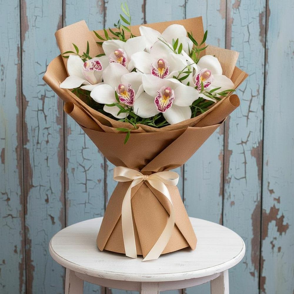 Букет цветов из: Орхидеи и Розы в Шерловой Горе