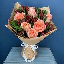 Букет цветов из:  Розы и Альстромерии в Шерловой Горе