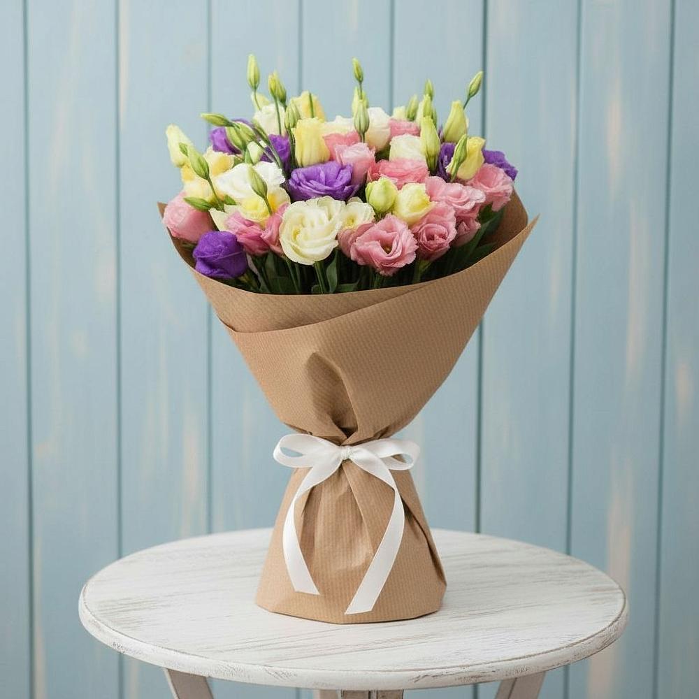 Букет цветов из: Лизиантусы в Шерловой Горе