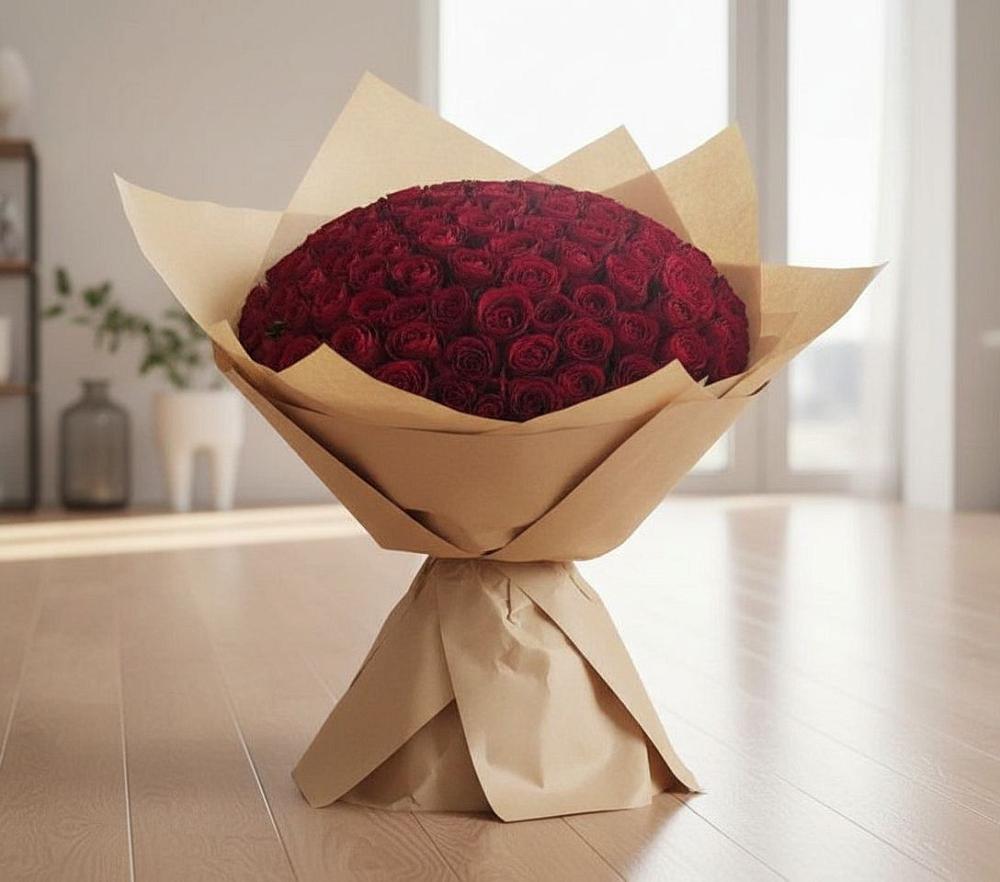 Букет 101 Красная роза в Шерловой Горе