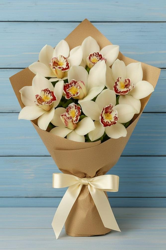 Букет цветов из: Орхидеи и Розы в Шерловой Горе