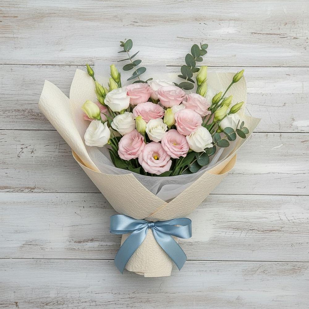 Букет цветов из: Лизиантусы в Шерловой Горе